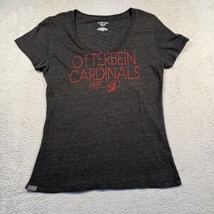 Otterbein Cardinals JanSport Relaxed Fit Gray‎ T-Shirt Women's Cut Large